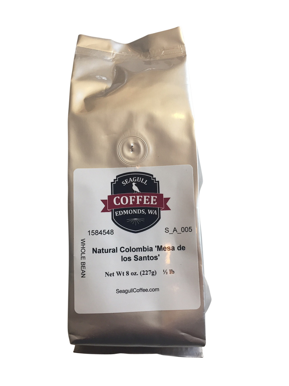 Seagull Coffee Organically Sourced, Ground, Organic Colombia, Free Shipping, 8 oz.